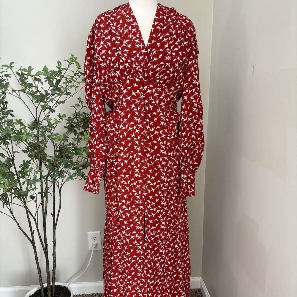 NWT Free People Red Maxi Dress